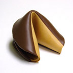Baby Giant Fortune Cookie Dipped in Milk Chocolate