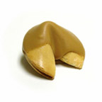 Traditional Fortune Cookies Dipped in Butterscotch
